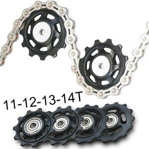 11T 12T 13T 14T 베어링 휠 풀리 자전거 MTB 도로 후면 가이드 Shimano 수리를위한 변속기 롤러