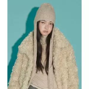 THEPORTA CABLE DROP BEANIE, BEIGE 2336508
