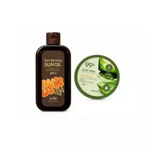 비치 다크 블렌딩 선 오일 썬탠 + 알로에 수딩젤 300ml