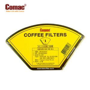 여과지/핸드드립/커피/comac 커피여과지1 100매(1~2)