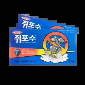 쥐끈끈이 쥐포수 2트랩 총5갑 쥐 포획 덫 퇴치제 살서 약 쥐잡는약 골든트랩 쥐타운 쥐킬블럭