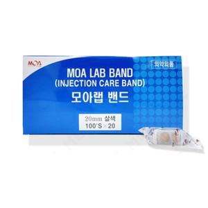 모아랩 지혈 반창고 주사밴드 밴드랩 롤 원형 20mm 1통 100매입 X 20개 1박스