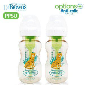[닥터브라운] 와이드넥 옵션스플러스 PPSU젖병 270ml(2P)