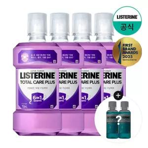 [리스테린][S][그린티100mlx2개증][리스테린] 토탈케어 플러스 750ml x4