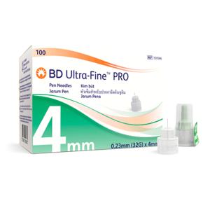 BD 울트라파인파인 인슐린 펜니들 PRO/4mm X 32G(0.23mm)/100개/주사바늘/주사침