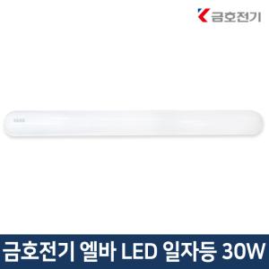 금호전기 번개표 엘바 LED 일자등 30W 트윈 방 거실조명 주방등 레이스웨이