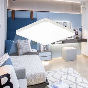 LED 사각 방등 거실등 50W 소프트 스노우 장수램프 엘지칩