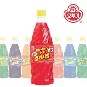 오뚜기 딸기향 슬러시 1kg 시럽 원액 음료