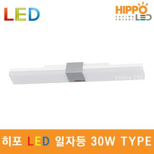 히포 LED 장식 사각 일자등 30W TYPE 트윈 형광등 식당 사무실 방 주방 조명