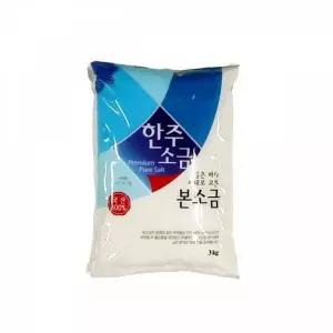 식자재 식당 양념 조미료 소금 한주소금 3KG