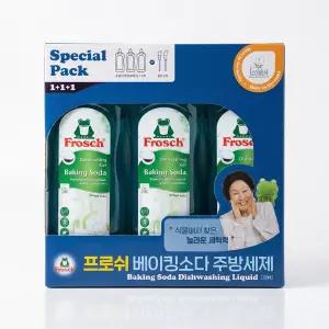 프로쉬 주방세제 베이킹소다 1L x 3개 펌프포함 독일 친환경 맨손 설거지 1종 코스트코