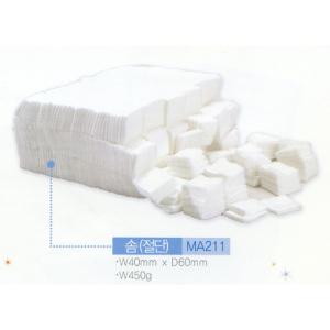순면 화장솜 1200매 대용량 피부관리실 전용 절단솜 스킨팩 토너팩 바를 때 사용