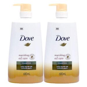 도브 너리싱 오일케어 샴푸 680ml 2개