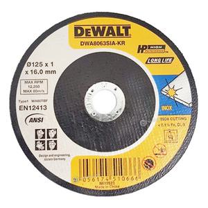 디월트 절단석 125mm DWA8063SIA (125x1Tx16mm) 금속용 원형톱날 그라인더날 연마석
