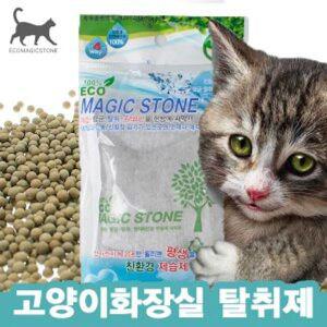[기타]반려동물용품 고양이 모래 탈취제 에코매직1kg 화장실 냄새제거 애완용품