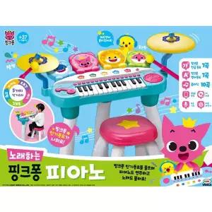 [미미월드]노래하는 핑크퐁 피아노 드럼 동요