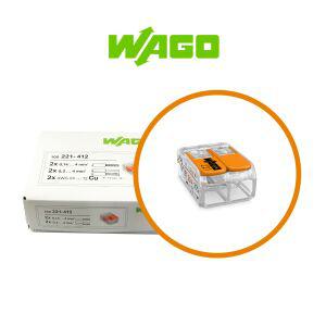 와고 전선커넥터 전선연결 전기자재 WAGO 221 412 모든전선용(100개입)