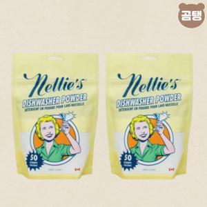넬리 식기세척기 세제 파우치 (50회분) 자연유래성분 726g X 2개