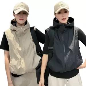 [데이뮤즈] 컬트 바람막이 후드 조끼
