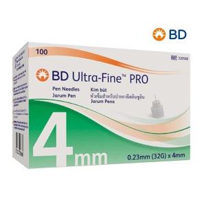 BD 비디 32G 4mm 인슐린 주사바늘 멸균주사침 펜니들 100개+알콜솜 100매