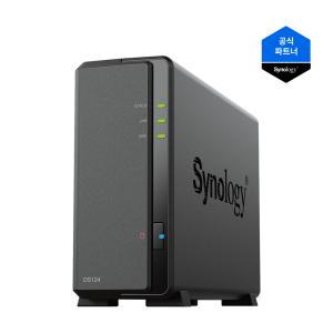 시놀로지 DS124 정품 Nas스토리지 4TB (초기 및 모든설정 무료원격지원)씨게이트 아이언울프 NAS HDD 장착/