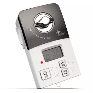 더뉴 도시가스차단기 타이머 블랙(MG-06BT) [과열차단+부저음] /간편설치 가스밸브차단기