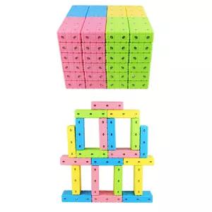 말랑 아기 자석 블럭 네모 벽돌 소프트 회전 48P 세트 마그네틱 사각 매직 장난감 블록 유아 마그넷 좌석