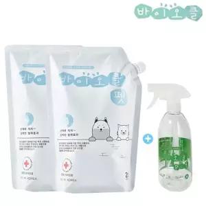 바이오클펫2리터+2리터+빈용기500ml/애견탈취제/b