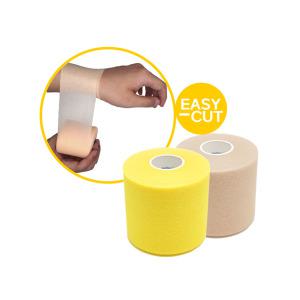 티에스 언더랩 7cm X 24m 엘로우 스포츠 테이핑 손목 무릎 발목 스펀지