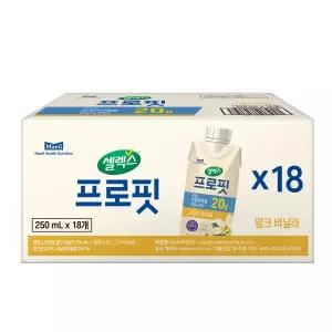 셀렉스 프로핏 음료 밀크바닐라 250ml 18팩