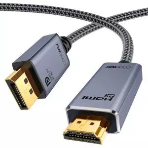 DP to HDMI 2.0 케이블 4K 60Hz (1m/1.5m/2m/3m/5m)