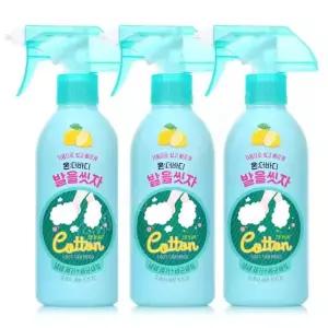 온더바디 발을씻자 코튼풋 풋샴푸 풋스파 385ml 3개 레몬 풋케어
