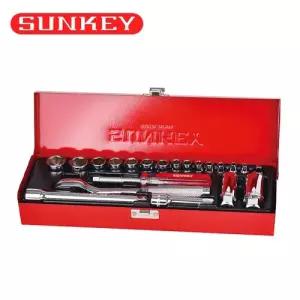 썬키 소켓렌치 세트 21pcs 복스 3/8 1/4 SSR-21