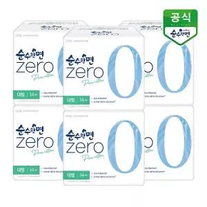 [보리보리/깨끗한나라]순수한면 생리대 제로 대형 14P x 6팩