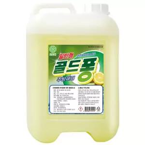 크로바 일반 골드퐁 주방세제 업소용 대용량 말통 13L 13kg