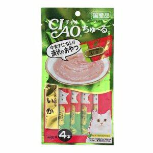 고양이 반려묘 츄르 영양 간식 닭가슴살 오징어 4본입 (WDDF597)