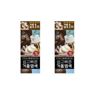 [미쟝센] 미쟝센 올뉴 쉽고빠른거품염색 5N 갈색 2개