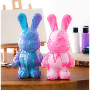 mi 민화샵 푸어링 아트토이 DIY 인테리어소품 흘러내리는물감작품 3차원 팝아트 취미활동 특별선물