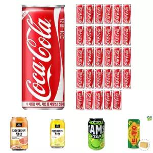 코카콜라 업소용 슬릭 245ml 30캔/음료수/캔/음료/콜라