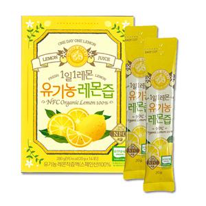 제주농장 홀베리 1일1레몬 유기농 레몬즙 20g x 14포 x 4개 JJ몰