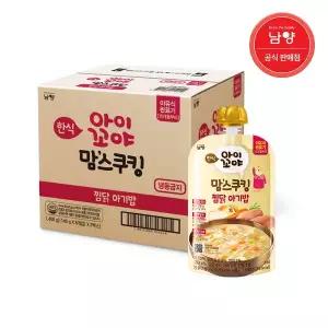 [보리보리/남양유업]맘스쿠킹 유아 이유식(15개월~) 찜닭진밥 140g 10입