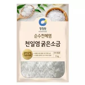 청정원 순수 천혜염 천일염 굵은소금 양념 김장 절임용 요리 식자재 1kg