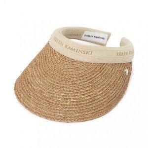 [헬렌카민스키]  비앙카 10 여성 바이저 HAT50265 NOUGAT NATURAL LOGO