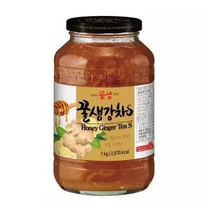 (1kg) 꽃샘 꿀생강차S/달콤/따뜻/다과차/차음료/후식/다과/사무실/디저트차/간식차/가정용/허니차/겨울