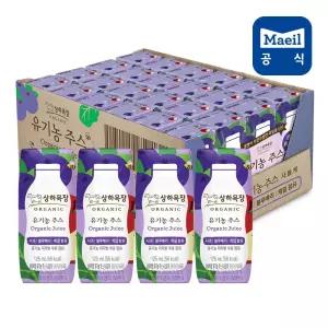 G 매일 상하목장 유기농 사과블루베리케일 주스 125ml 24팩