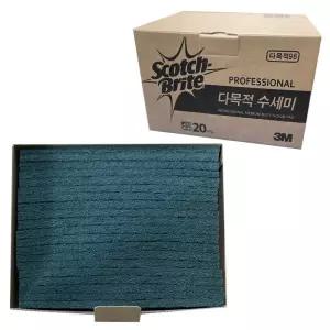 BOX 주방청소 스카치 브라이트 3M 다목적수세미 (20개입) 대용량 업소