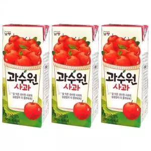 행사용 단체주문 남양 과수원 사과 190ml x 48팩 (24팩x2박스) 음료 대량구매