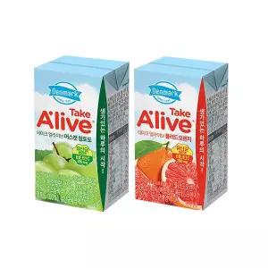 동원 덴마크 테이크얼라이브 블러드오렌지(120mLX 24개)+샤인머스캣(120mLX24개) 120ml 48개 1세트 티타임