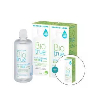 [바슈롬] 바이오트루 300ml x 2개 + 120ml / 소프트 렌즈 세척액
