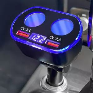 차량용 QC3.0 멀티 고속충전기 시거잭 4구 12-24V겸용/충전기/usb포터/자동차/고속